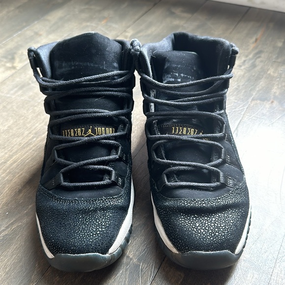 Jordan 11 all black retro premium hc size 6.5 - Picture 2 of 5
